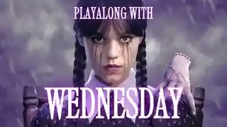 Play mini-games while you watch Tim Burton's Wednesday on Netflix, starring Jenna Ortega.